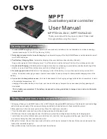 OLYS MPPT5012A-DUO User Manual preview