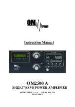 Preview for 1 page of OM POWER OM2500 A Instruction Manual