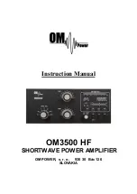 Preview for 1 page of OM POWER OM3500 HF Instruction Manual