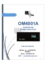 OM POWER OM4001A Manual preview