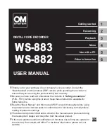 OM SYSTEM WS-883 User Manual preview