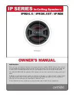 Omage IPRD6.5 Owner'S Manual предпросмотр