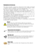 Preview for 5 page of Omarv Torino 160 Use And Maintenance Manual