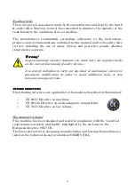 Preview for 9 page of Omarv Torino 160 Use And Maintenance Manual