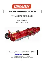 Preview for 1 page of Omarv TSR MEGA 320 Use And Maintenance Manual