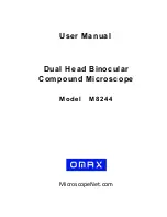 Omax M8244 User Manual preview