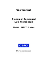 Предварительный просмотр 1 страницы Omax M827L Series User Manual