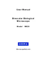 Preview for 1 page of Omax M829 User Manual