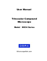 Omax M834 Series User Manual preview
