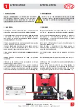 Preview for 3 page of OMCA SMV Use And Maintenance Manual