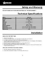 Предварительный просмотр 7 страницы Omcan 10827 Instruction Manual