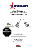 Omcan 11003 Instruction Manual preview