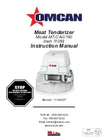 Omcan 11059 Instruction Manual preview