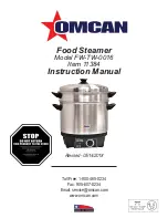 Omcan 11384 Instruction Manual preview
