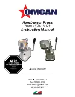 Предварительный просмотр 1 страницы Omcan 11426 Instruction Manual