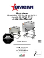 Omcan 13159 Instruction Manual preview