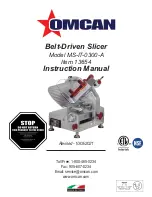 Omcan 13654 Instruction Manual preview