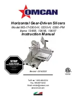 Preview for 1 page of Omcan 13655 Instruction Manual