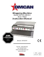 Предварительный просмотр 1 страницы Omcan 14426 Instruction Manual