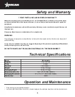 Предварительный просмотр 5 страницы Omcan 19075 Instruction Manual