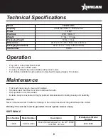 Предварительный просмотр 6 страницы Omcan 19076 Instruction Manual