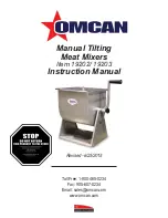 Omcan 19202 Instruction Manual preview