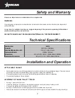 Preview for 7 page of Omcan 19978 Instruction Manual