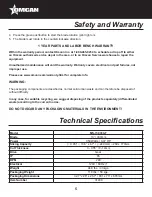 Предварительный просмотр 5 страницы Omcan 31438 Instruction Manual