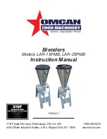 Preview for 1 page of Omcan 31502 Instruction Manual