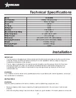 Предварительный просмотр 7 страницы Omcan 31780 Instruction Manual