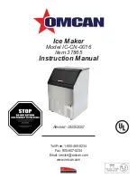 Omcan 37865 Instruction Manual preview