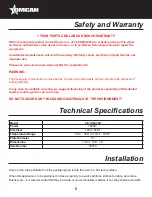 Предварительный просмотр 5 страницы Omcan 39579 Instruction Manual