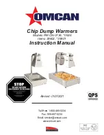 Preview for 1 page of Omcan 39601 Instruction Manual