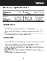 Предварительный просмотр 6 страницы Omcan 40383 Instruction Manual