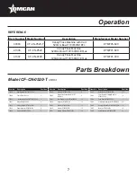 Предварительный просмотр 7 страницы Omcan 40383 Instruction Manual