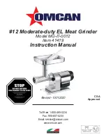 Omcan 41419 Instruction Manual preview