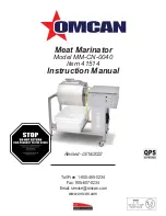 Предварительный просмотр 1 страницы Omcan 41514 Instruction Manual