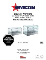 Omcan 41869 Instruction Manual preview