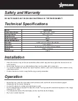 Preview for 6 page of Omcan 43119 Instruction Manual