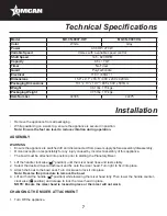 Preview for 7 page of Omcan 44306 Instruction Manual