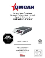 Preview for 1 page of Omcan 44414 Instruction Manual