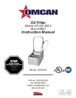 Preview for 1 page of Omcan 44481 Instruction Manual