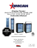 Preview for 1 page of Omcan 44526 Instruction Manual