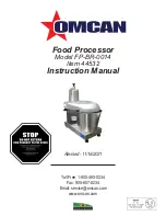 Preview for 1 page of Omcan 44532 Instruction Manual