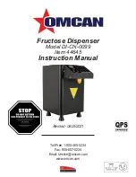 Preview for 1 page of Omcan 44645 Instruction Manual