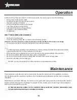 Предварительный просмотр 19 страницы Omcan 46321 Instruction Manual