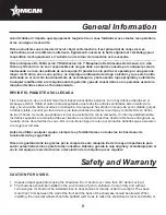 Предварительный просмотр 5 страницы Omcan 46501 Instruction Manual