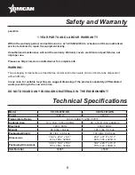 Предварительный просмотр 5 страницы Omcan 46885 Instruction Manual