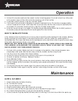 Предварительный просмотр 11 страницы Omcan 47045 Instruction Manual