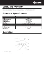 Предварительный просмотр 6 страницы Omcan 47046 Instruction Manual